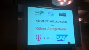 Aktienforen: Kölner Anlegerforum im Mai 2017