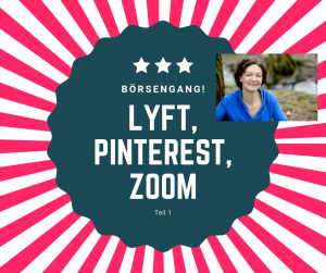 Bild zeigt grauen Kreis mit Text: Börsengang: Lyft, Pinterest, Zoom