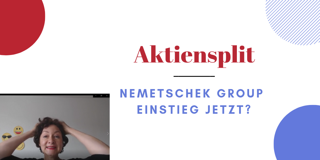 Bild zeigt Frau, die sich Haare rauft. Bildtext lautet: Aktiensplit Nemetschek Group Einstieg jetzt?