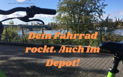 Dein Fahrrad rockt. Auch im Depot!