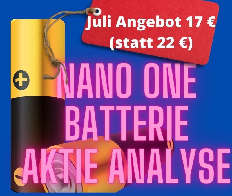Beispielbild für Nano One Batterie Aktie Analyse