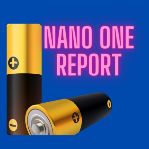 Beispielbild für Darstellung von zwei Batterien. Bildtext lautet: Nano One Report